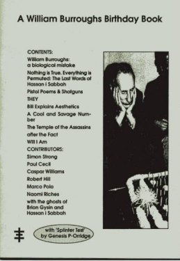 William Burroughs Birthday Book